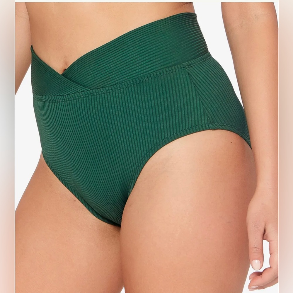 BLEU ROD BEATTIE Walk The Line Eco High-Waist Bikini Bottom palm